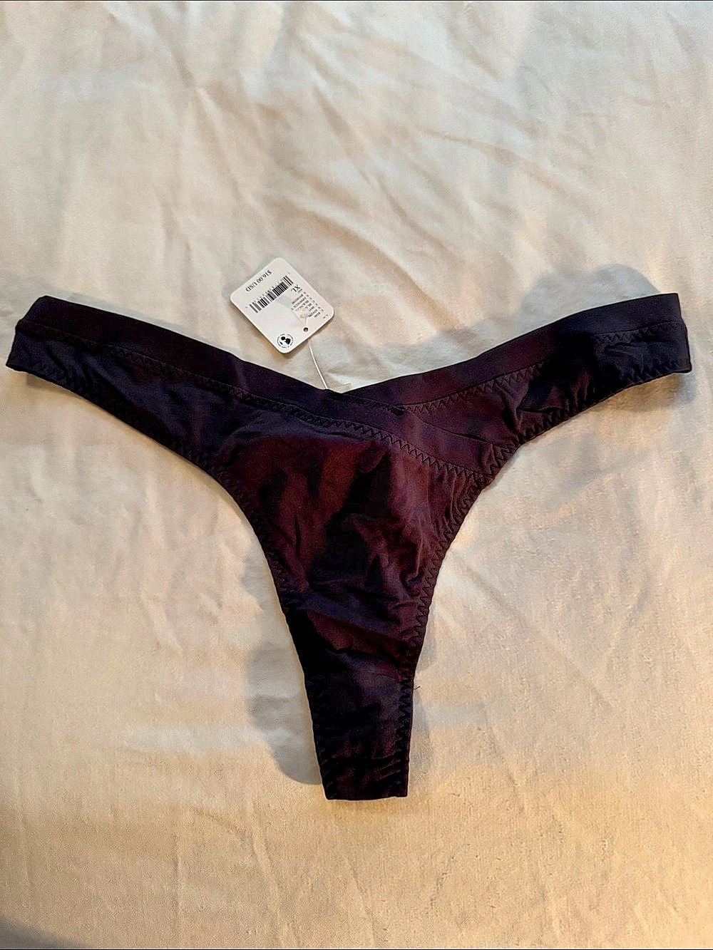 Free People Black Thong Size XL NWT